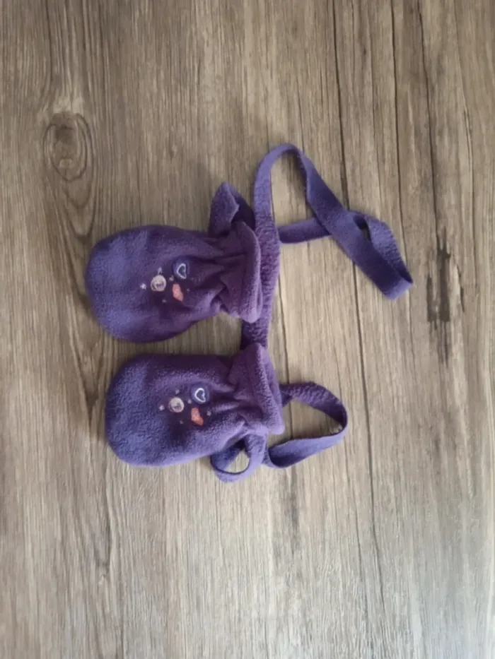 Moufles bébé fille 6-12 mois