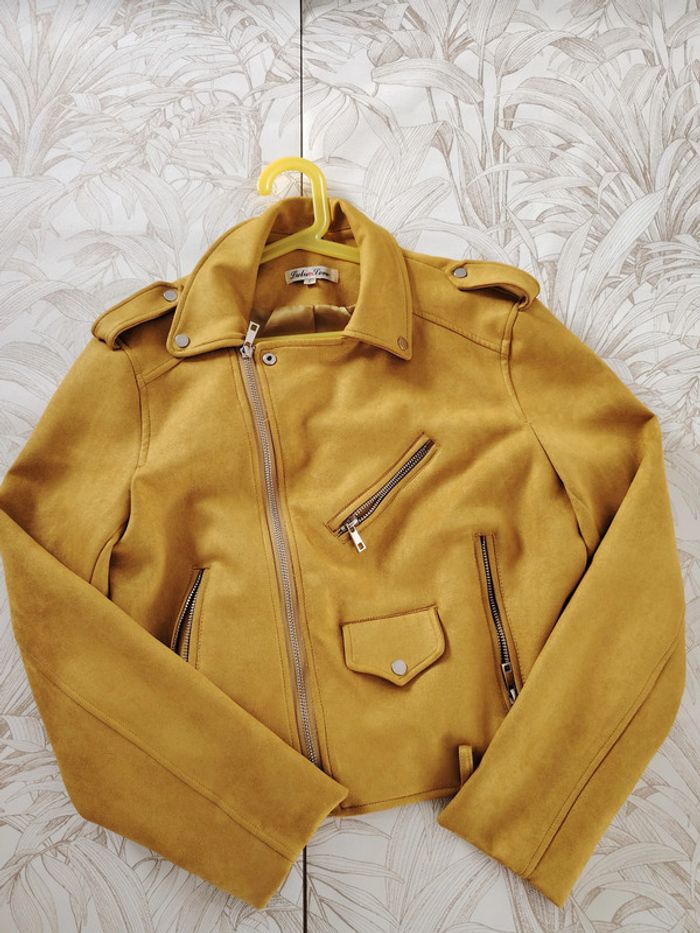 veste effet daim, taille 40
