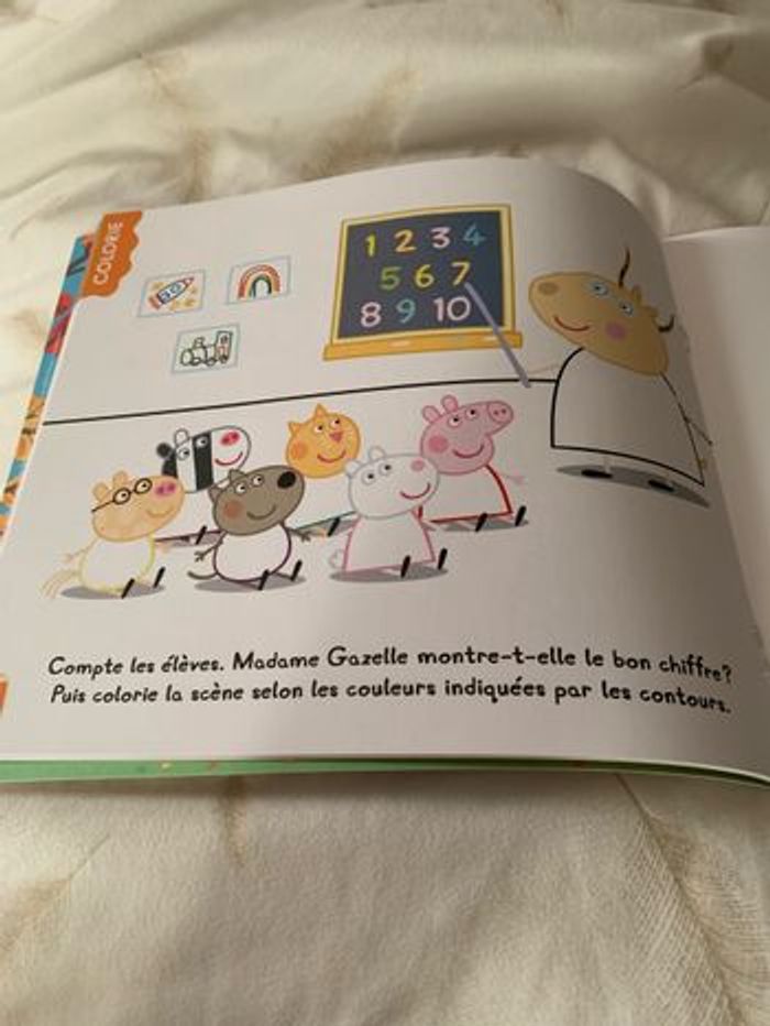 Peppa PiG coloriage, c’est la rentrée - photo numéro 2