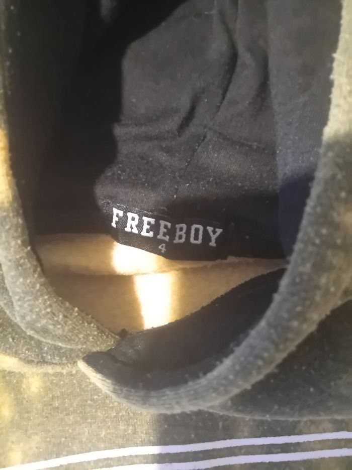 Sweat à capuche garçon FREEBOY – Taille 4 ans - photo numéro 2