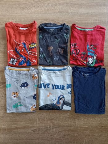 Lot de 6 tee shirts manches courtes
