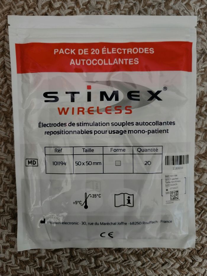 Lot de 40 électrodes de stimulation souples autocollantes  Stimex Wireless - photo numéro 3