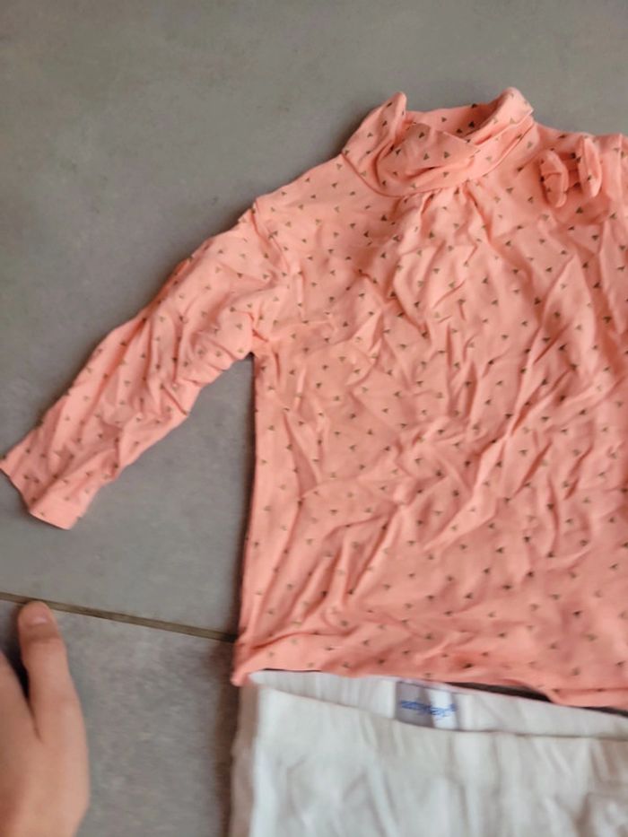 Lot ensemble bébé fille 6 9 mois manche longue pantalon haut - photo numéro 3
