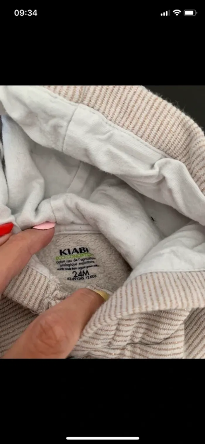 Ensemble coton bio kiabi taille 24 mois - photo numéro 5