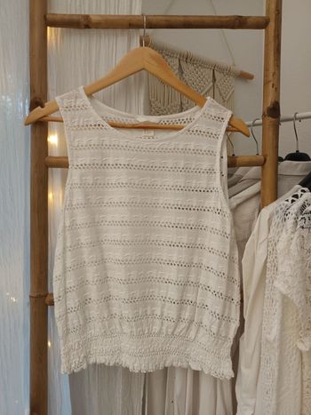 Jolie blouse blanche bohème H&M taille S