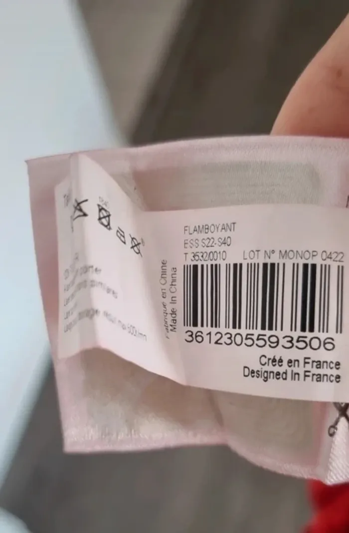 Jupe midi satiné rouge 38 monoprix - photo numéro 3