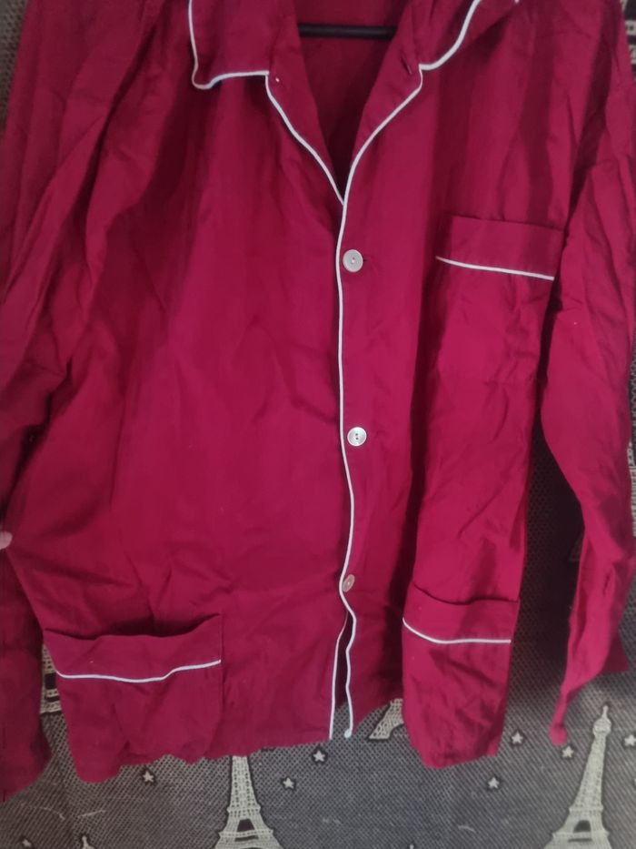 Ensemble pyjama homme bordeaux taille L-XL - photo numéro 3