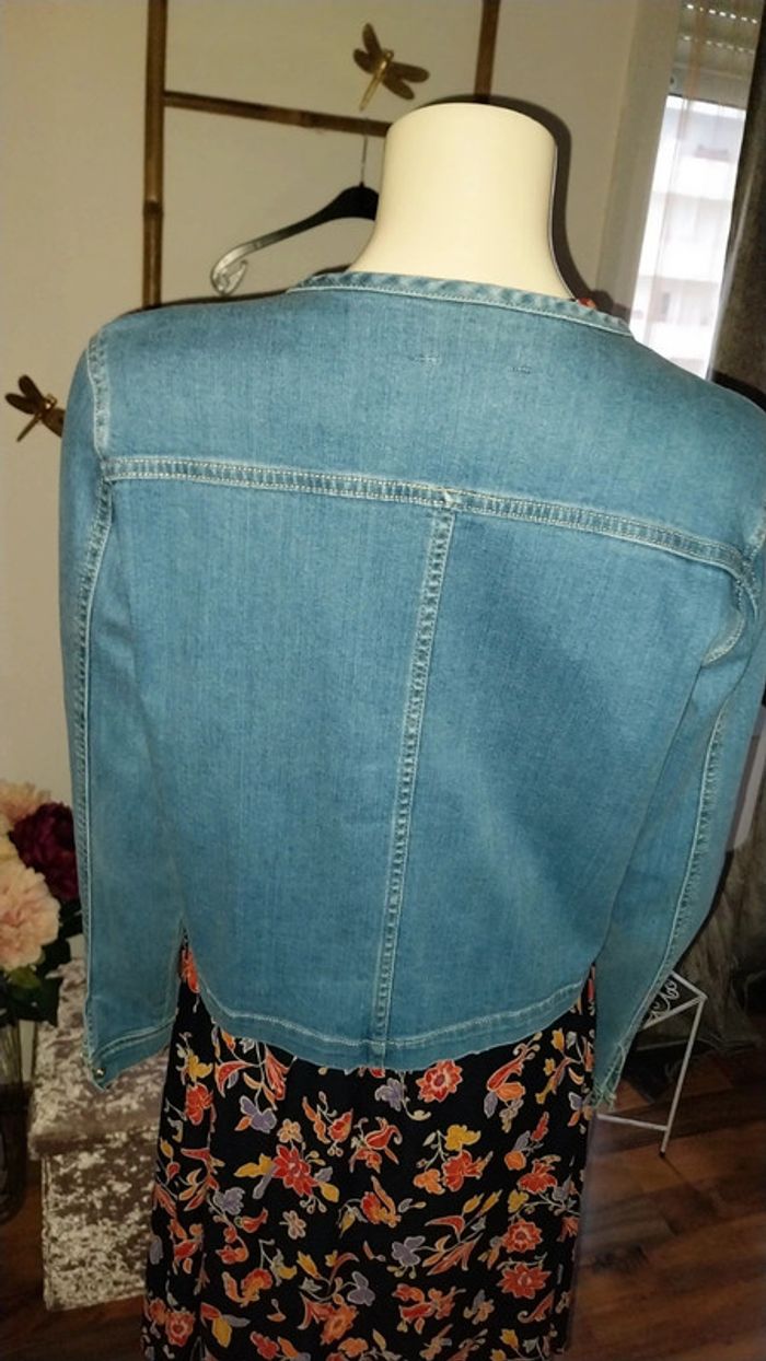 Veste/ blouson en jean/ denim original Promod état neuf Taille 38 - photo numéro 8