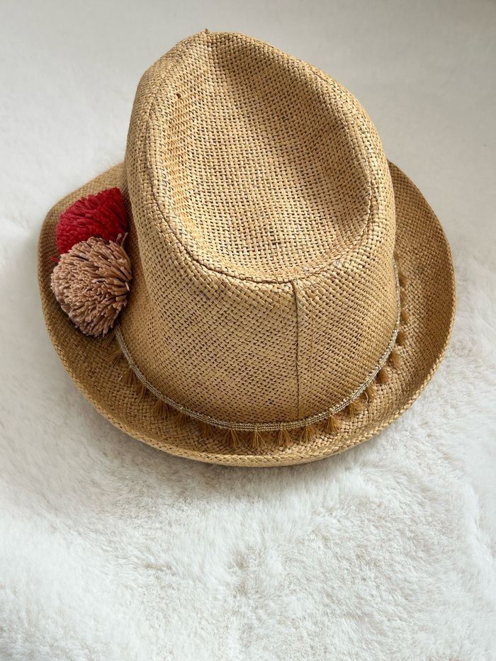 Lot 2 chapeaux de paille été fille - photo numéro 3