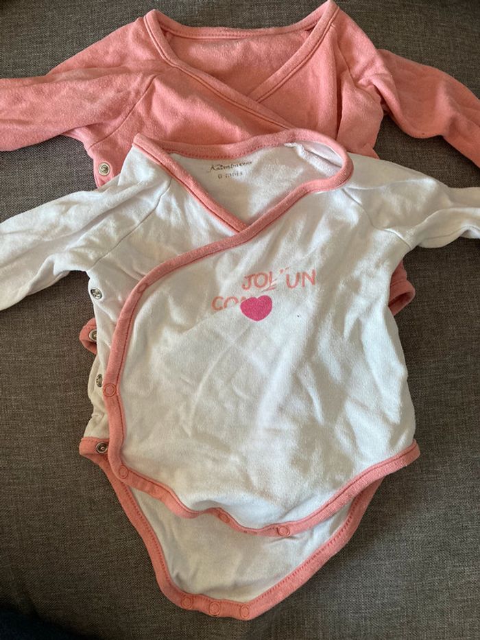 Lot 2 bodies manches longues