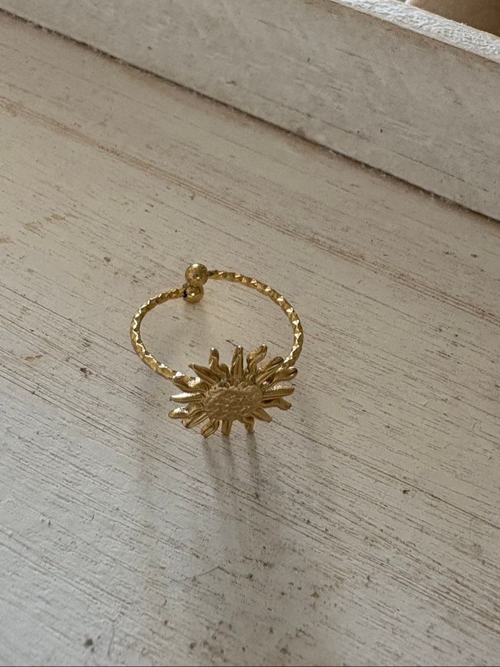 Bague dorée acier inoxydable - photo numéro 6