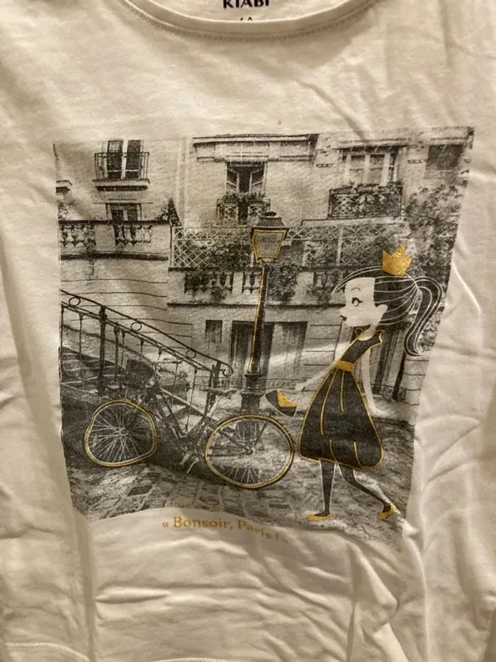 T-shirt manches longues fille 6 ans - photo numéro 2