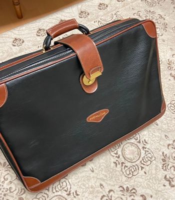 Valise vintage cuire