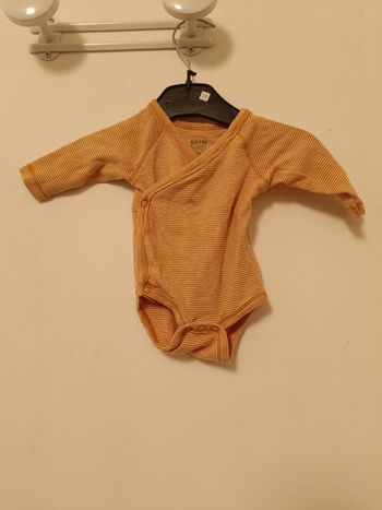 Body croisé manches longues Kiabi Bio - Naissance (0M)