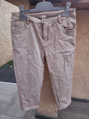 Jean court XMAX gris beige taille 38
