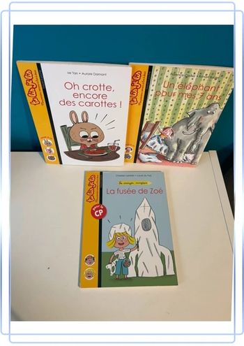 3 livres tu lis  je lis niveau CP