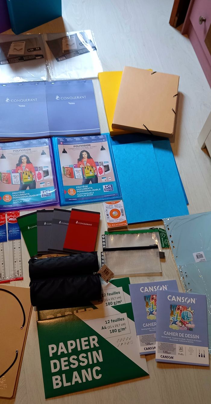 Lot de fournitures scolaires neuves - photo numéro 3