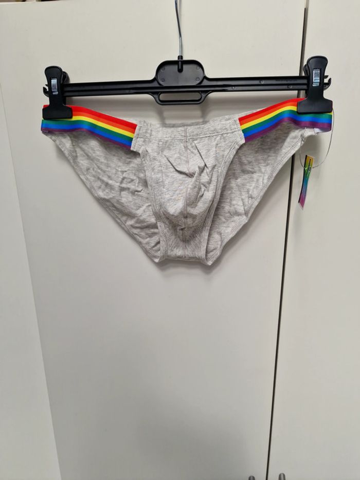 Slip Sexy Pride Gris Arc En Ciel - photo numéro 2