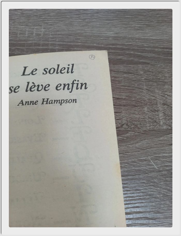 Anne Hampson - Le soleil se lève enfin - photo numéro 5