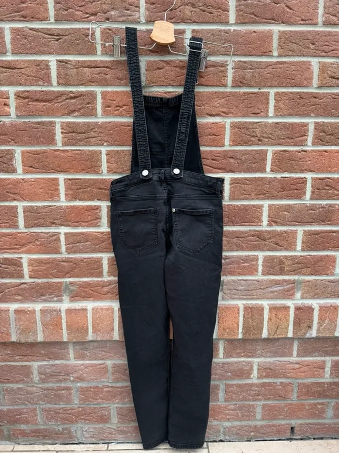 Salopette jeans noire 12 ans - photo numéro 2