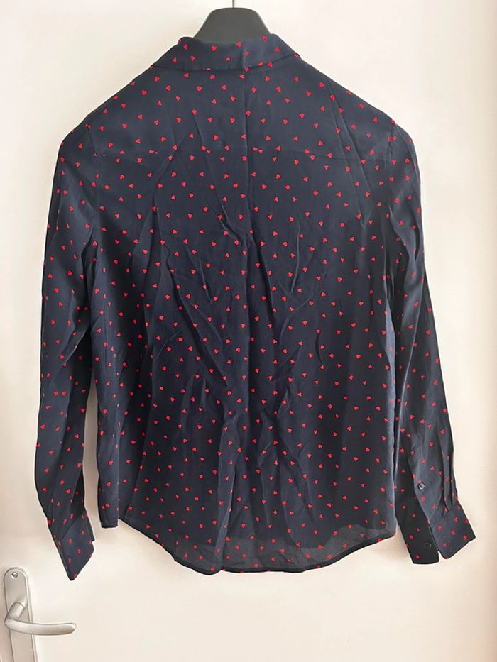 Chemise en soie cœur Monoprix taille 38 - photo numéro 3