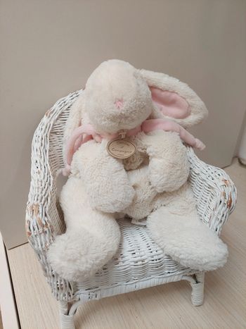 Doudou et compagnie - peluche lapin bonbon rose GM