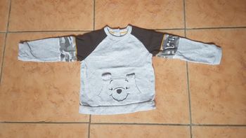 Sweat polaire garçon 2 ans gris chiné Disney