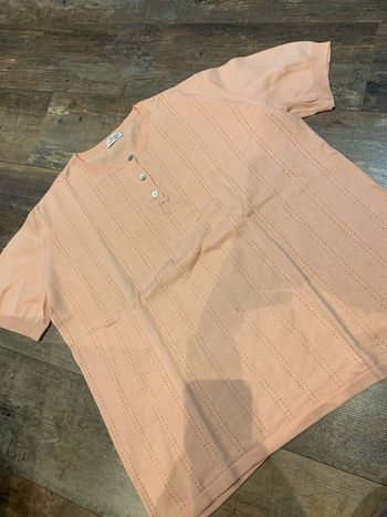 Tee shirt manches courtes abricot