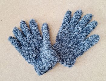 Paire de gant  5-6 ans -  gris chiné -  NEUF