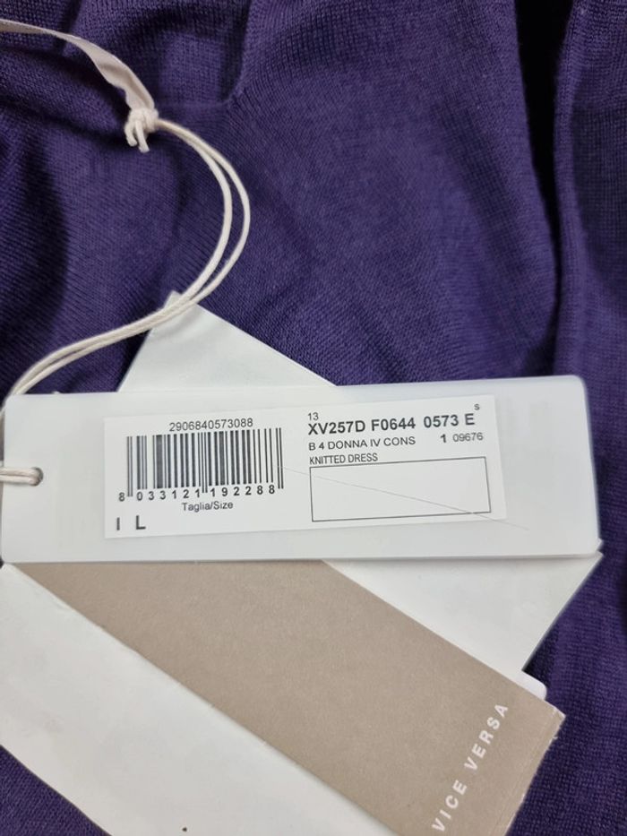 Stefanel robe multiples violet * taille L * - photo numéro 10