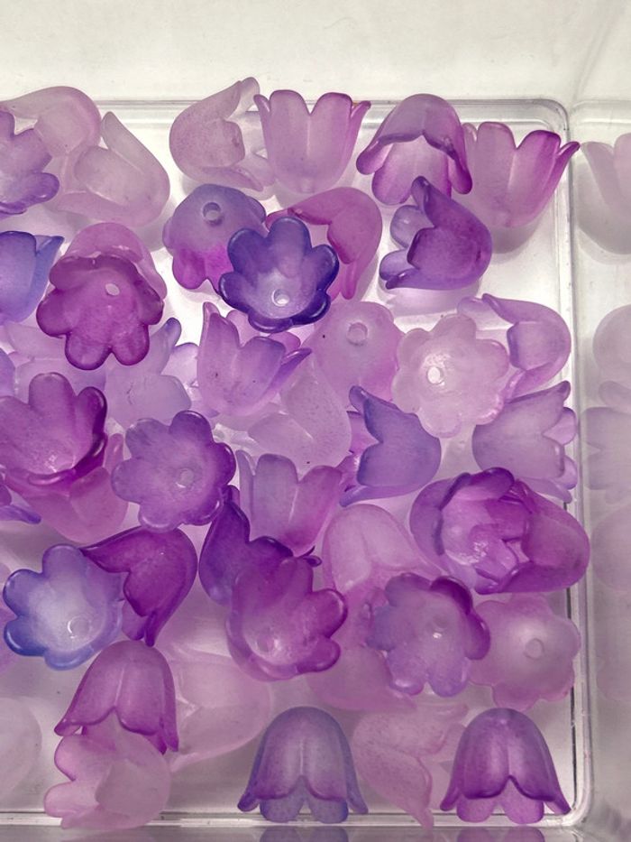 A500, lot de 50 perles clochettes givrées - photo numéro 3