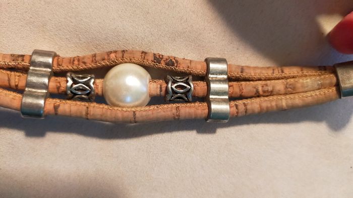 Bracelet naturel perle et liège – Collection Terres d’Ailleurs - photo numéro 6