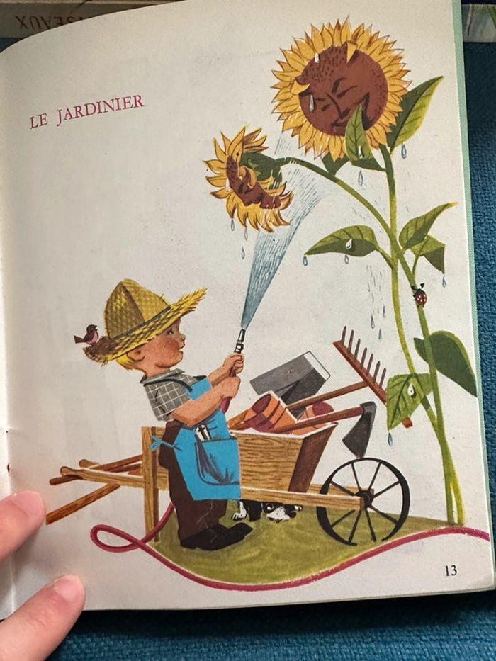 1975 Livre ancien Si j’étais métiers Pierre Probst auteur Caroline Hachette Petite Fleur album - photo numéro 11