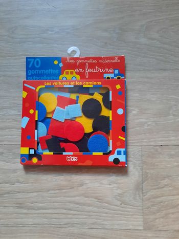 Mes gommettes maternelle en feutrine _ Les voitures et les camions - Éditions Lito