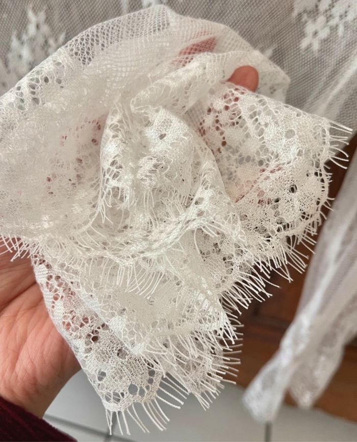 Blouse en dentelle blanc - photo numéro 8