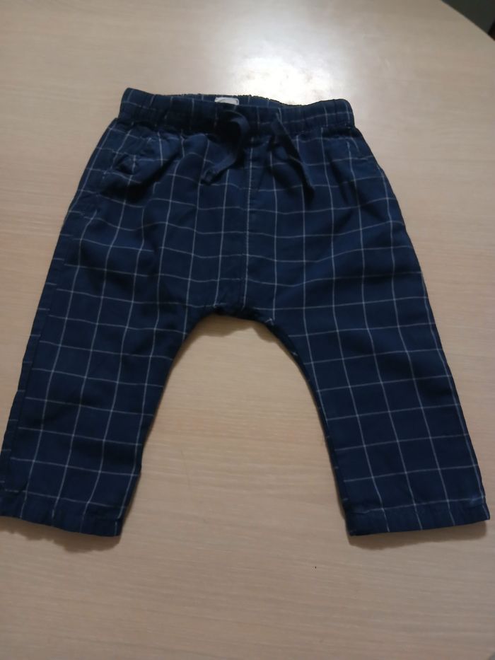 Pantalon sarouelle garcon a carreau taille 6 mois