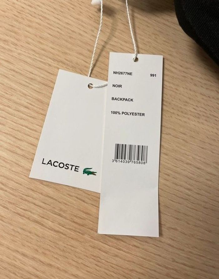Sac à dos Lacoste Néocroc en toile unie - photo numéro 4