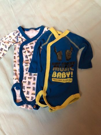 Lot de 2 bodies manches longues