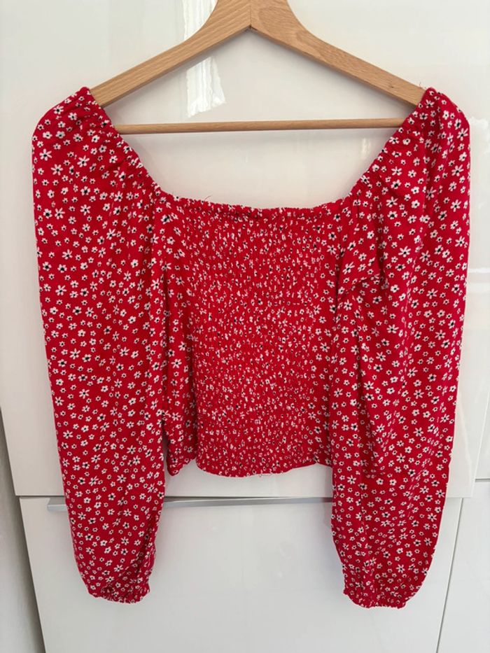 Haut fleuri taille XXS - photo numéro 2