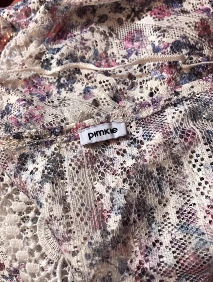 💜🌸Blouse dentelle bohème romantique fairycore Y2K batwing sleeve lace blouse🌸💜 - photo numéro 9