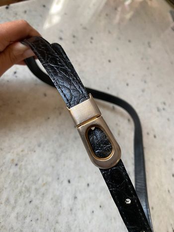 Ceinture fine noire vintage