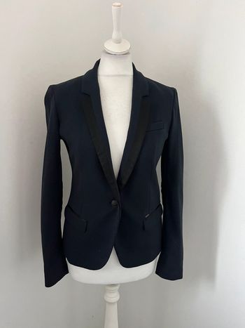 Veste blazer marine et noir cintré Ikks M