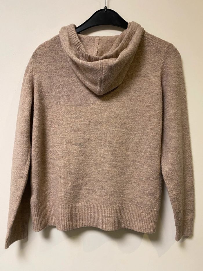 Joli pull à capuche beige Mim taille 38 - photo numéro 2