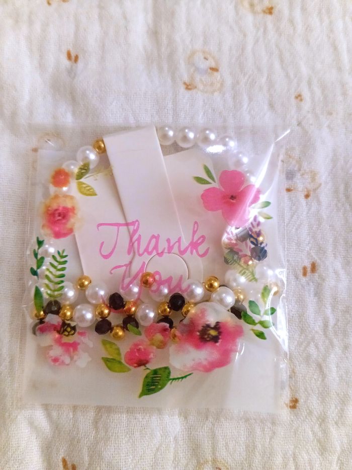 Bracelet perles acryliques et en verres - photo numéro 7