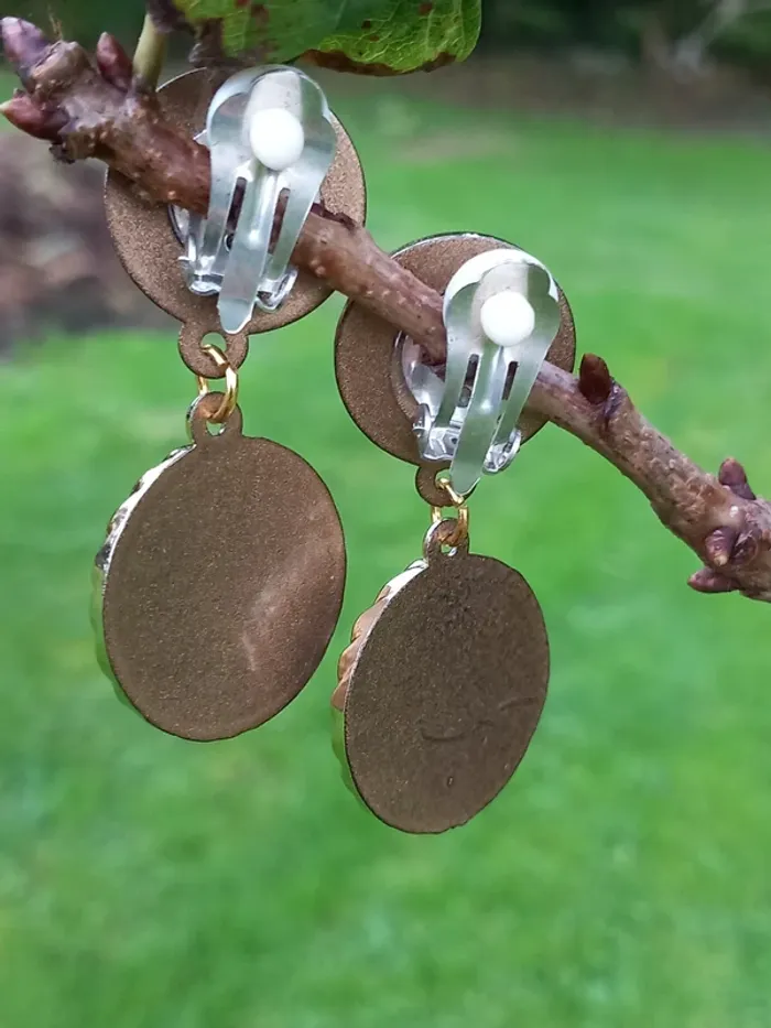 Boucles d'oreilles fantaisie a clip - photo numéro 4