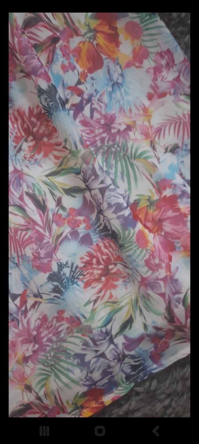 Robe fluide imprimé fleuri - photo numéro 4