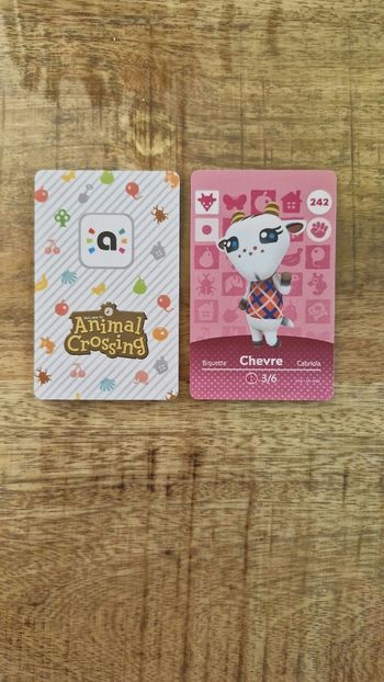 Carte Amiibo Chevre - Biquette - Cabriola 242