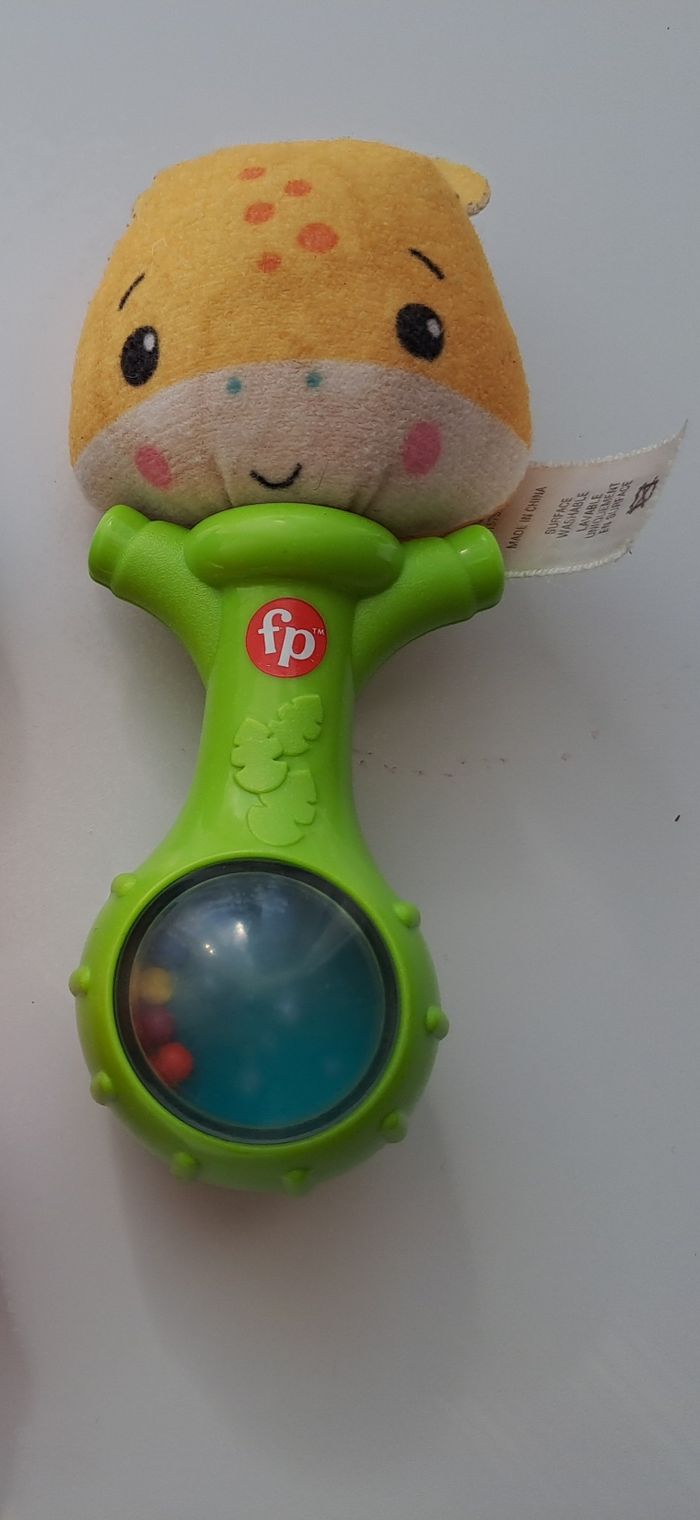 Lot 2 hochets chat girafe, fisher price - photo numéro 3