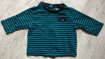 Tee shirt rayé 6 mois Kitchoun