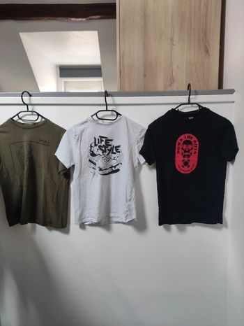 Lot de trois t-shirt manches courtes 12 ans